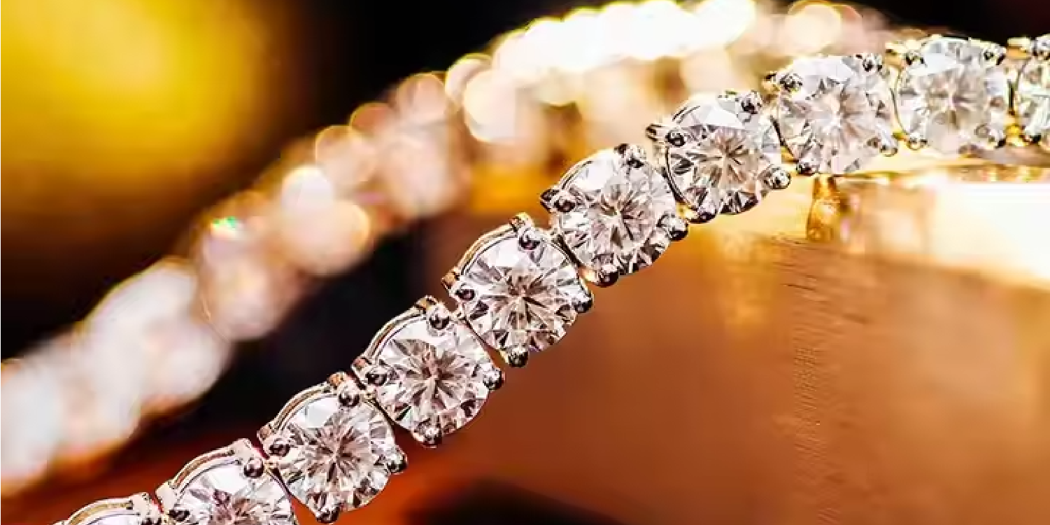Moissanite Bracelet soft light