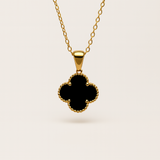 Four Leaf Clover Double Sided Necklace