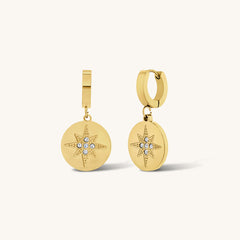 Eight Pointed Star Earrings