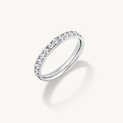Eternity/Tennis Bright Cut Pave Ring