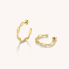 Hoop Earrings Twisted