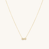 Infinity Necklace with Full Zirconia Accents
