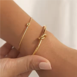Love Knot Bangle on Model