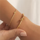 Love Knot Bangle on Model