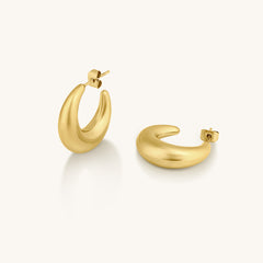 Moon Earrings Gold