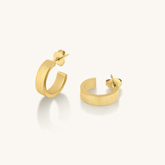 Square Edge Hoop Earrings