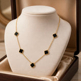 Five 4 Leaf Clover Necklace